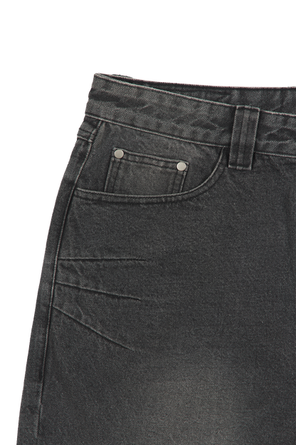 Ash Black Patched Denim Jeans