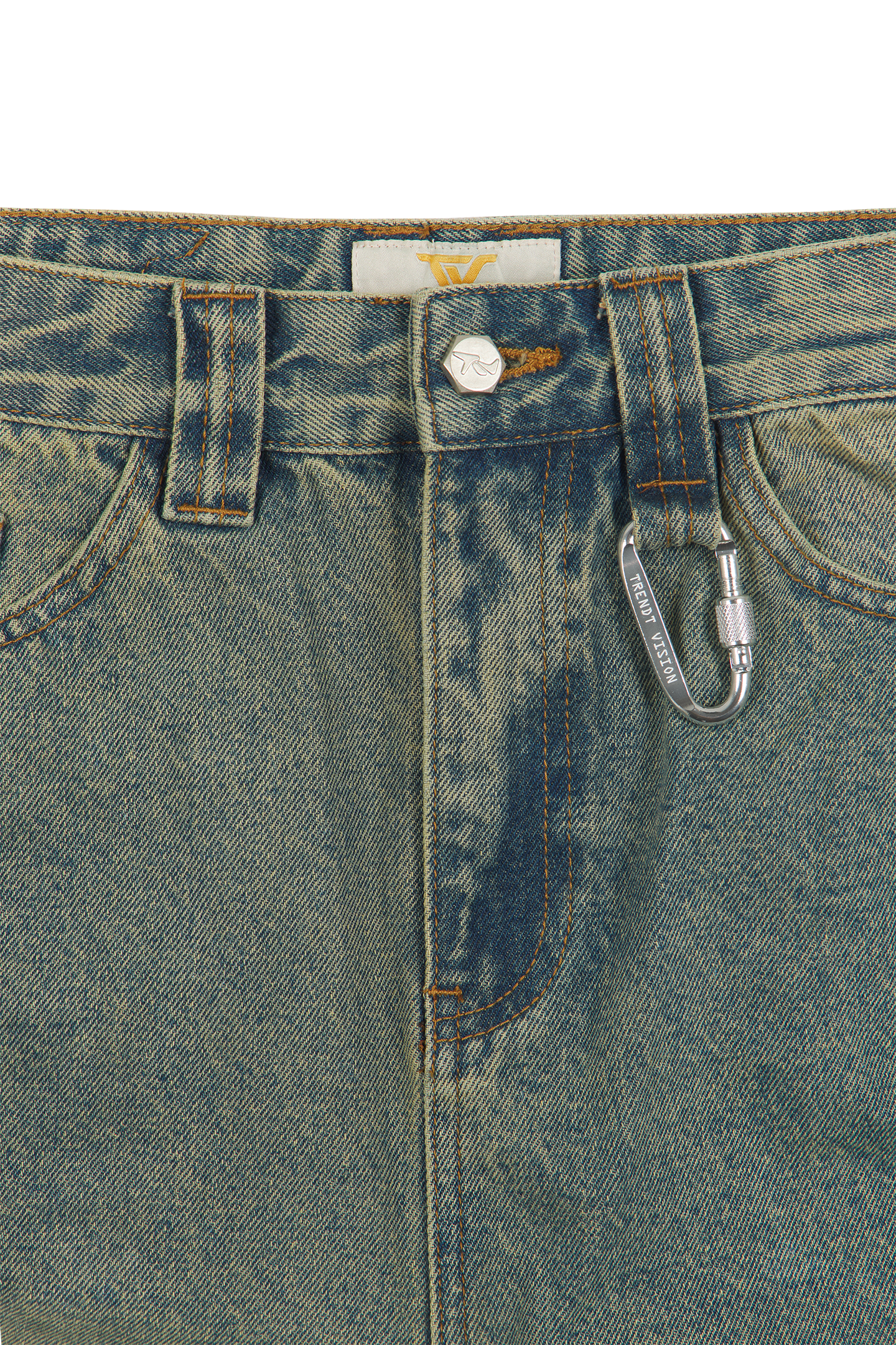 Blue Patched Denim Jeans