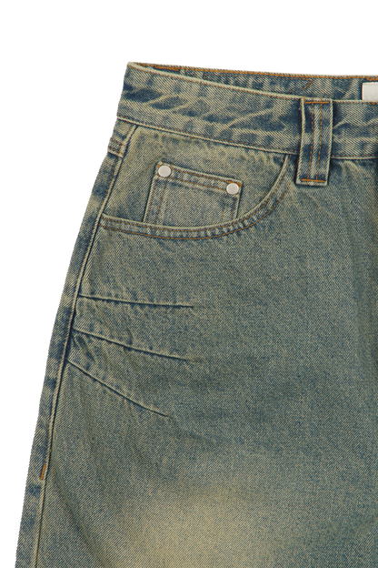 Blue Patched Denim Jeans