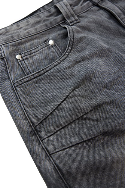 After Life Black Patched Denim Jeans