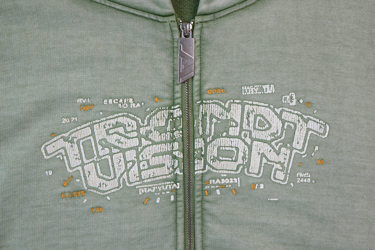 Green Zip Hoodie