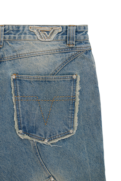 After Life Blue Jorts