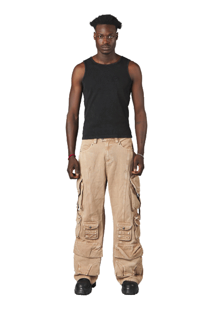 Black "Echoes" Tank Top