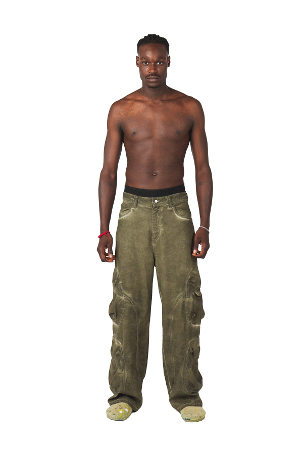 Burnt Olive Cargo Pants