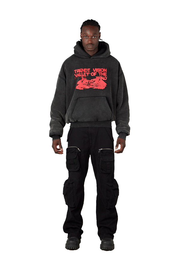 Black Double Layered Hoodie