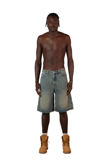 After Life Blue Jorts