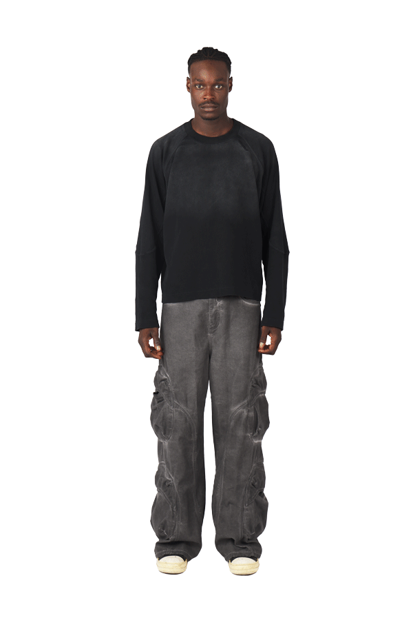 Black Waffle Longsleeve