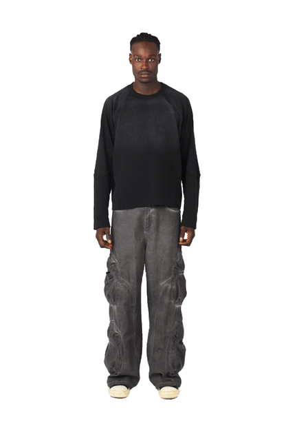 Black Waffle Longsleeve