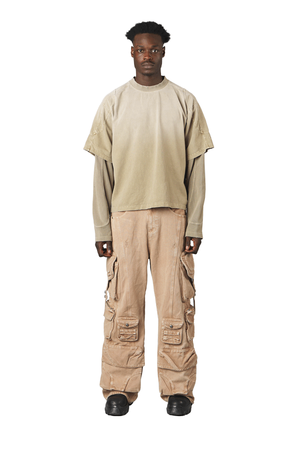Sand Double Layered Long Sleeve