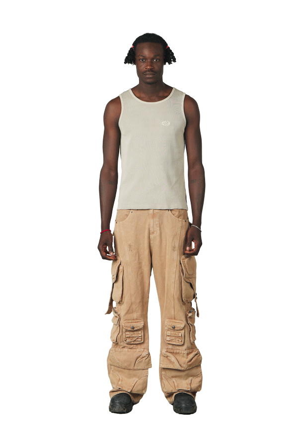 Vintage White "Echoes" Tank Top