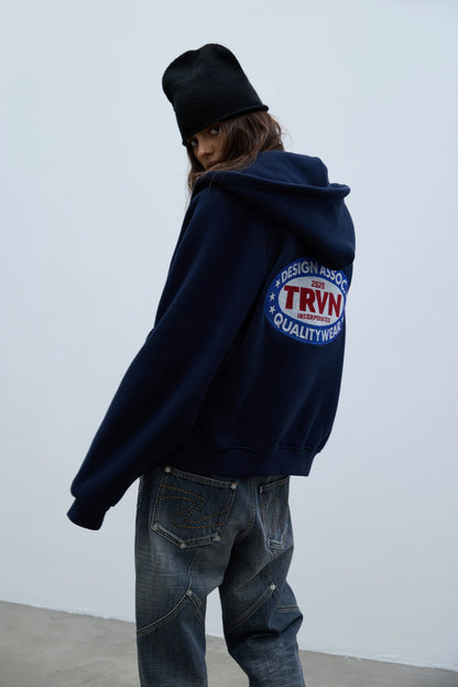 Pachinko Zip-Hoodie Navy