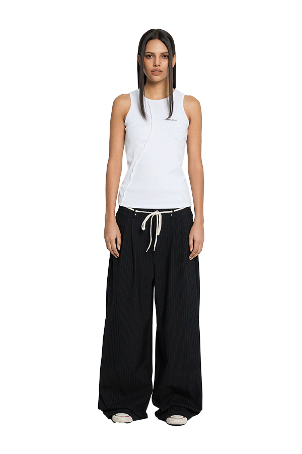 Pinstripe Suit Pants