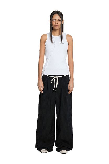 Pinstripe Suit Pants