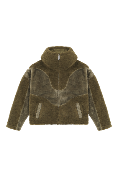 Burnt Olive Fleece Jacket – Trendt Vision