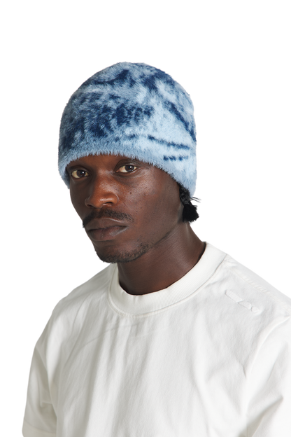 Fuzzy Beanie Blue
