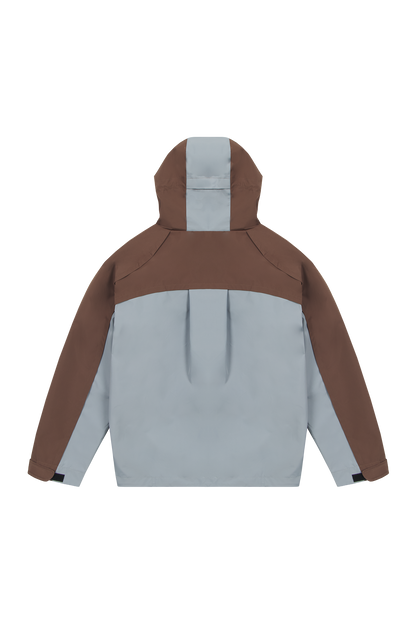 Gillie Rain Jacket Brown Blue