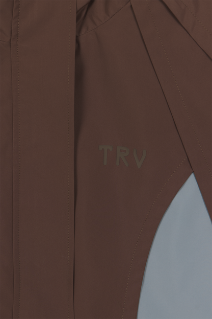 Gillie Rain Jacket Brown Blue