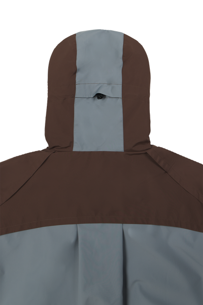 Gillie Rain Jacket Brown Blue