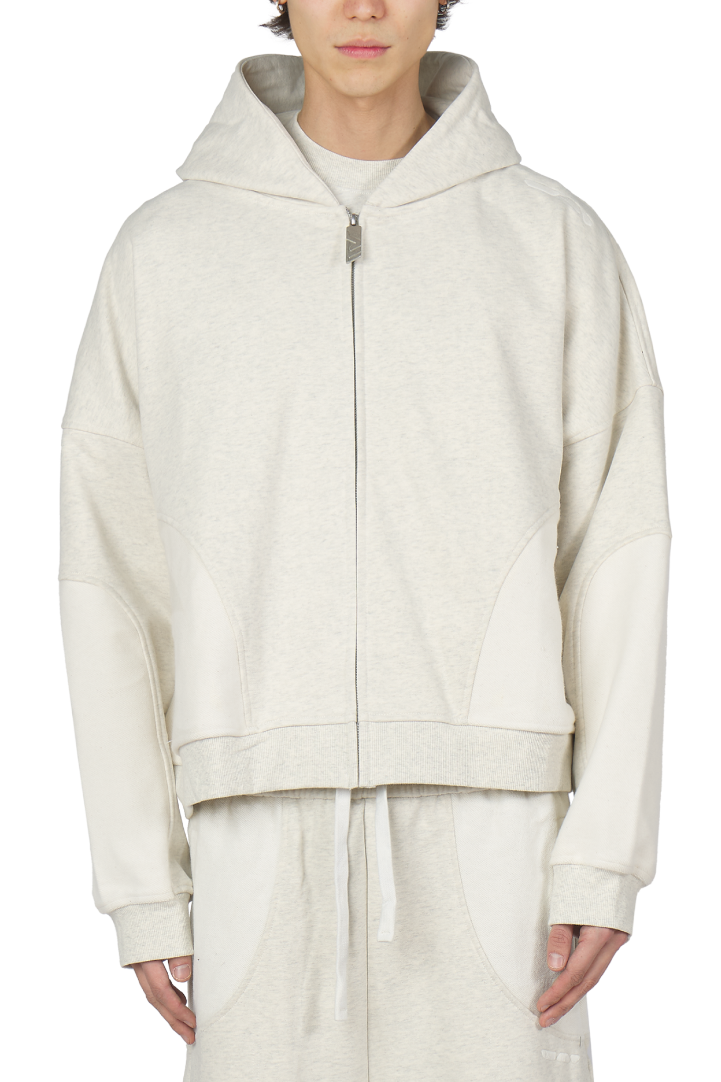 Heather Grey Zip Hoodie