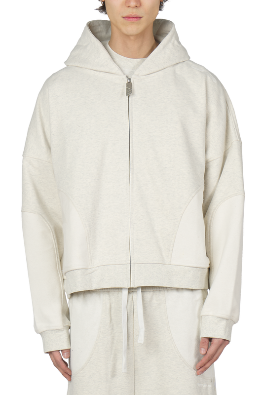 Heather Grey Zip Hoodie