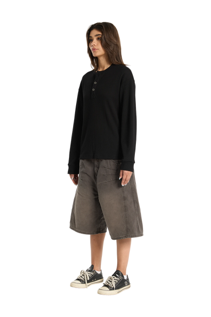 Henley Shirt Black