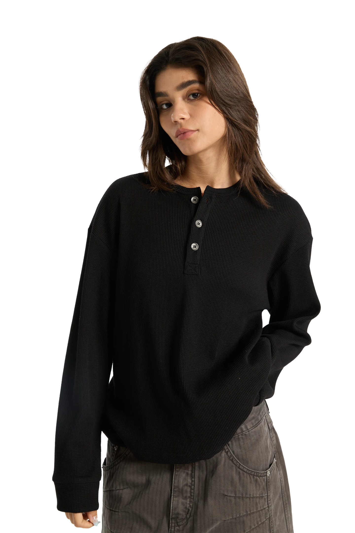 Henley Shirt Black