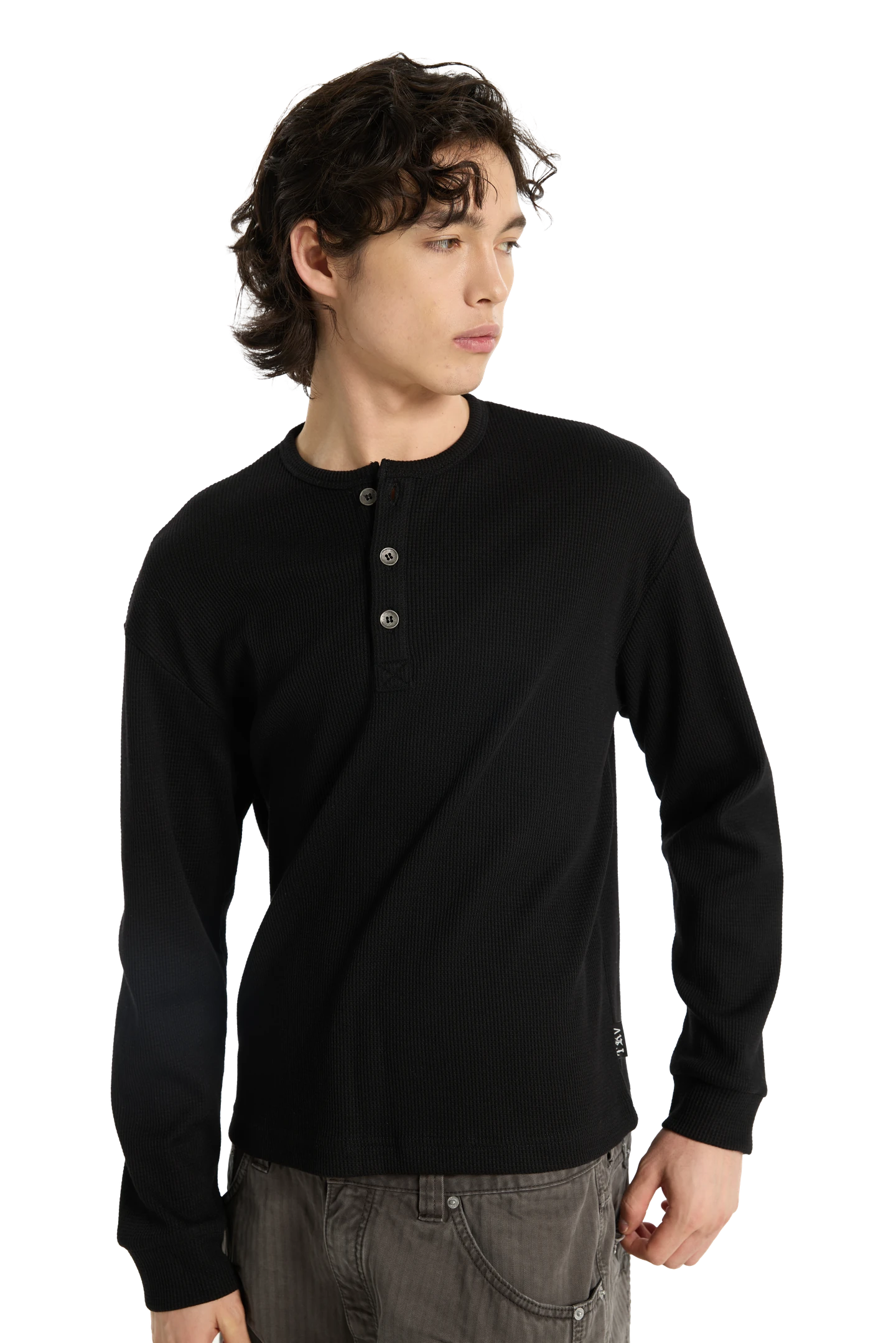 Henley Shirt Black