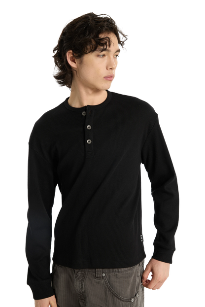 Henley Shirt Black