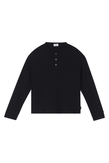 Henley Shirt Black