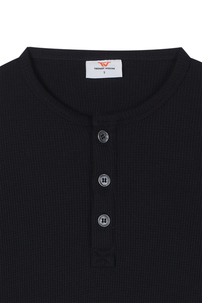 Henley Shirt Black