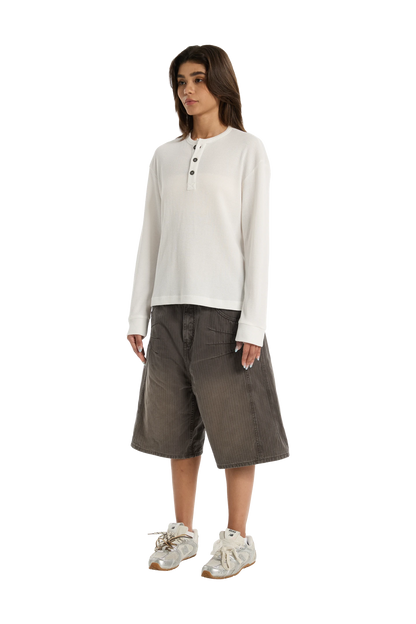 Henley Shirt White