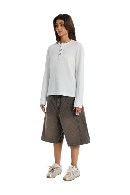 Henley Shirt White