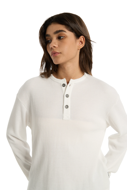 Henley Shirt White