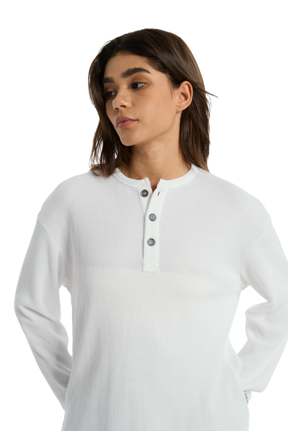 Henley Shirt White