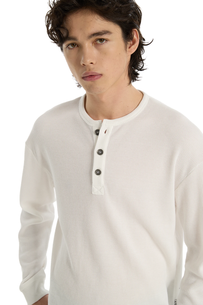 Henley Shirt White