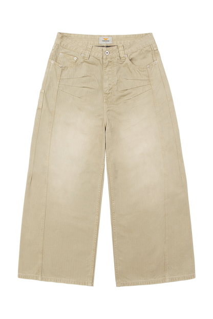 Herringbone Pants Beige PREORDER