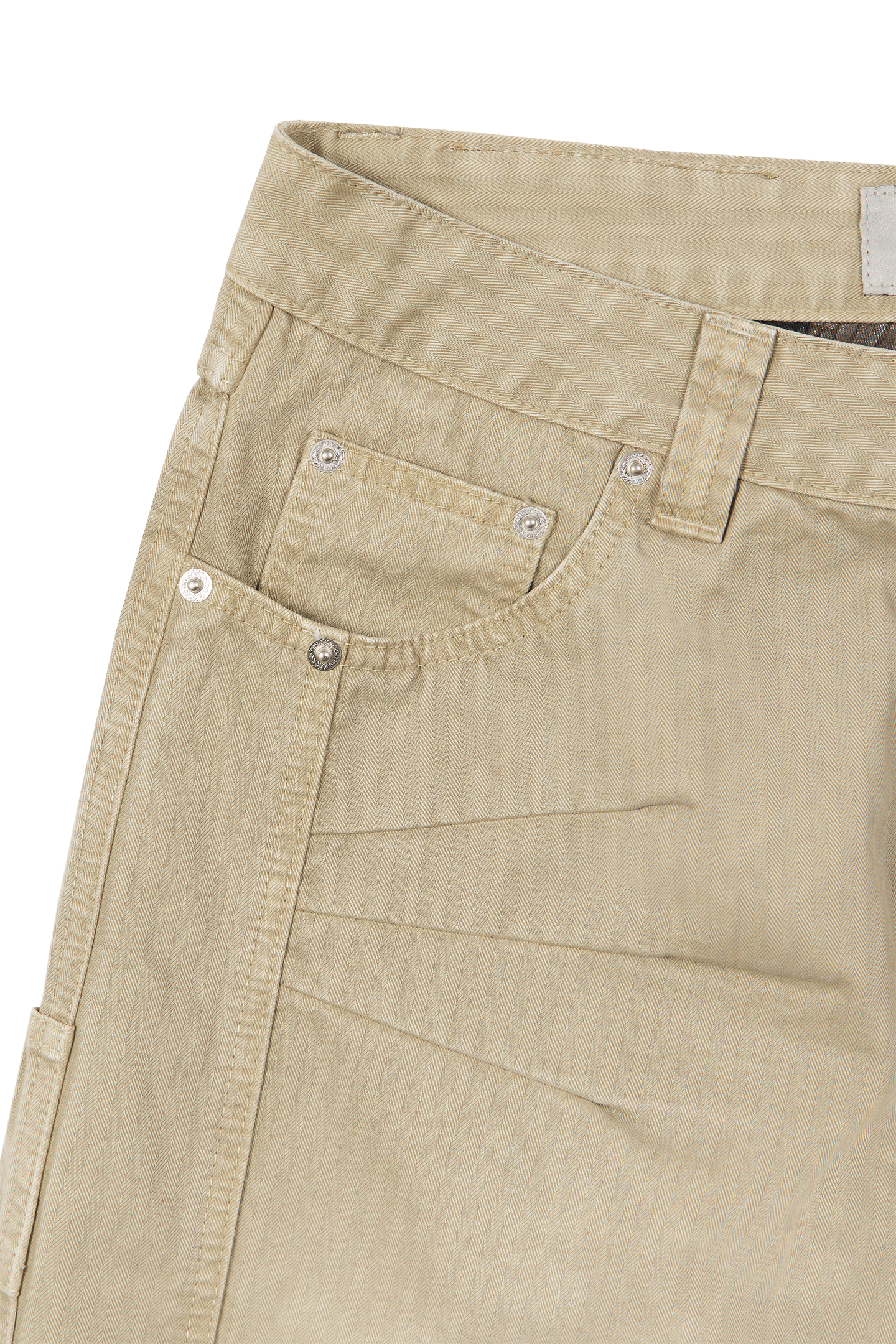 Herringbone Pants Beige PREORDER