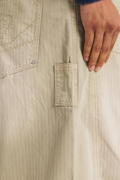 Herringbone Pants Beige PREORDER