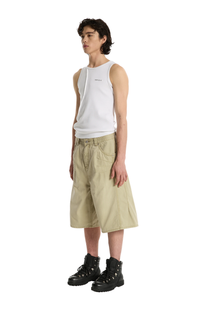 Herringbone Shorts Beige