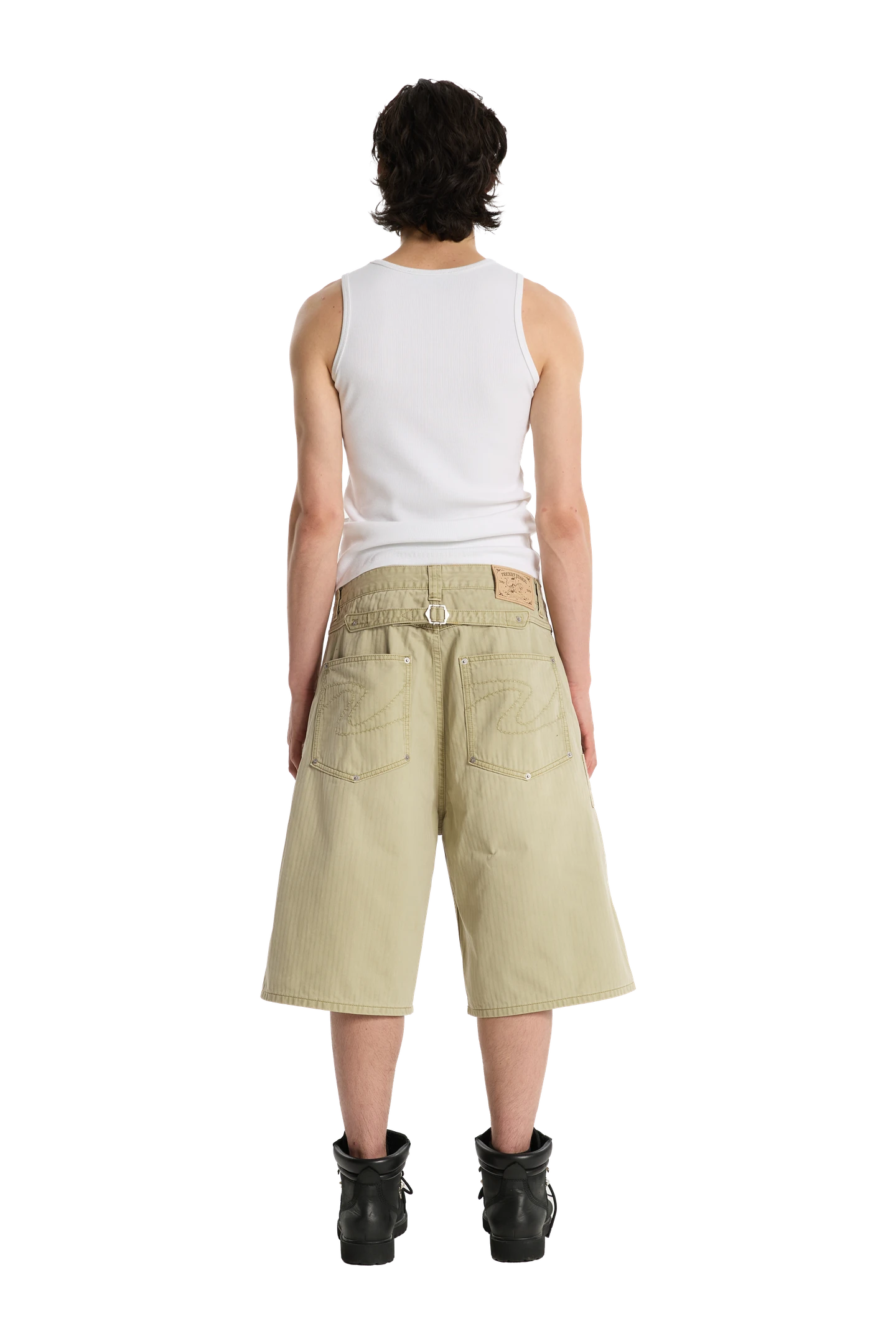 Herringbone Shorts Beige