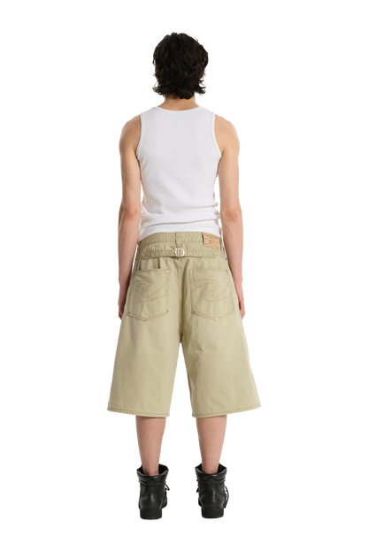 Herringbone Shorts Beige