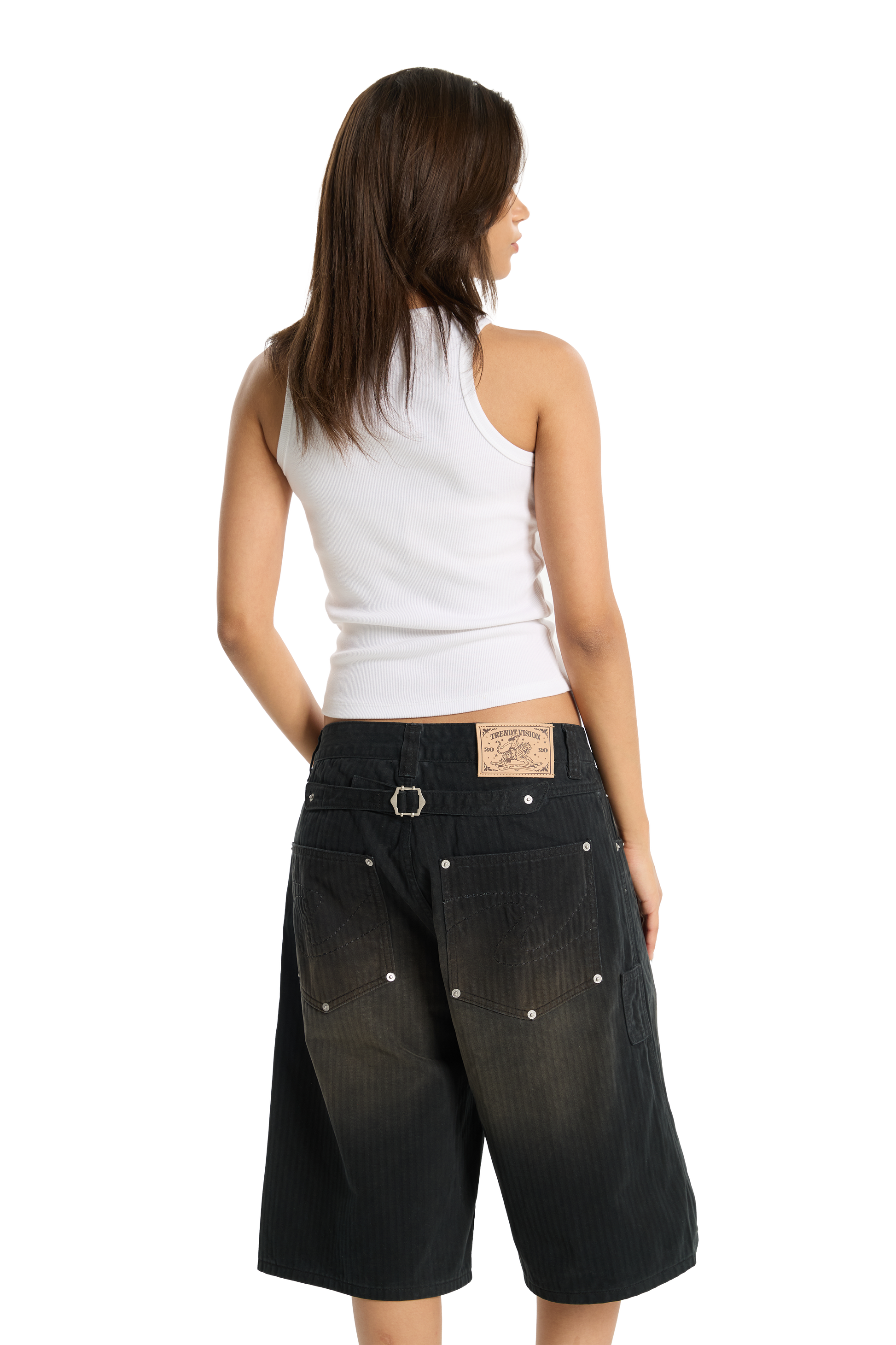 Herringbone Shorts Black – Trendt Vision Herringbone Shorts Black – Trendt Vision