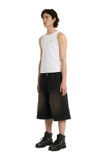 Herringbone Shorts Black