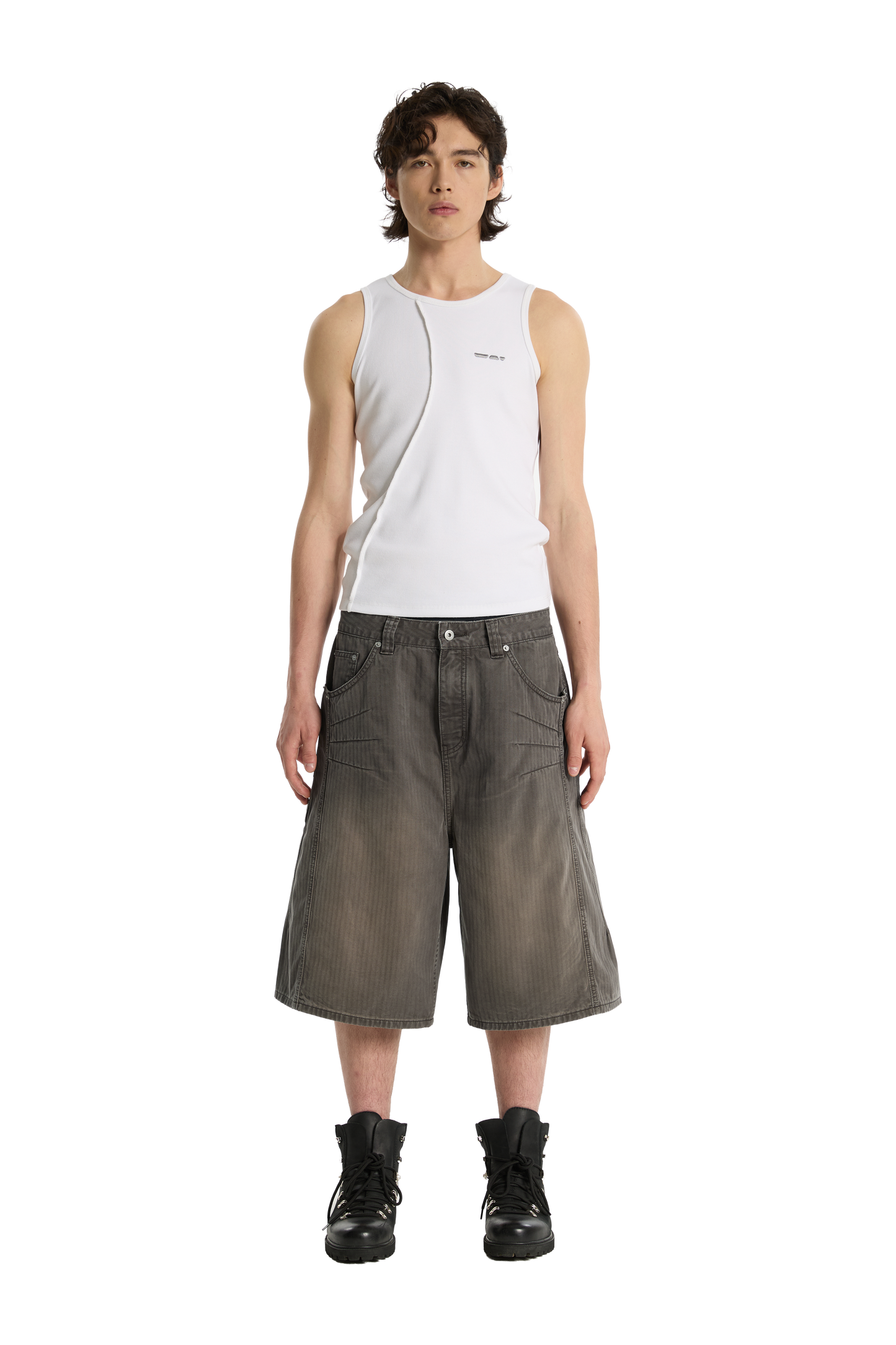 Herringbone Shorts Brown