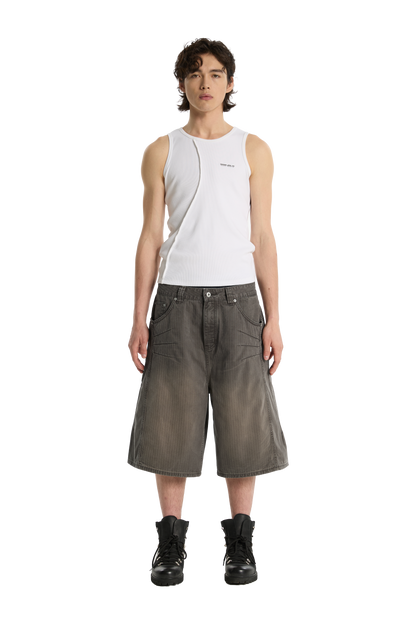 Herringbone Shorts Brown