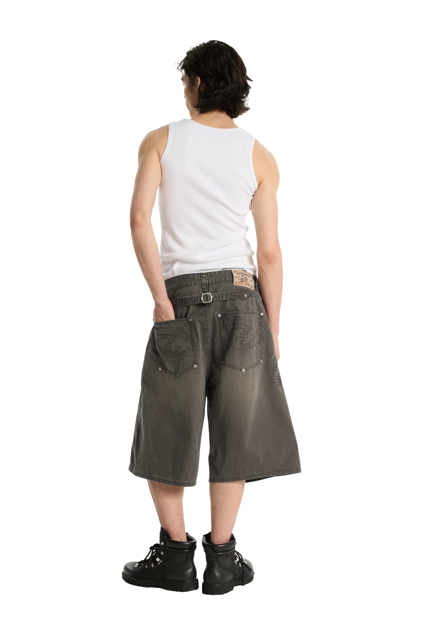 Herringbone Shorts Brown