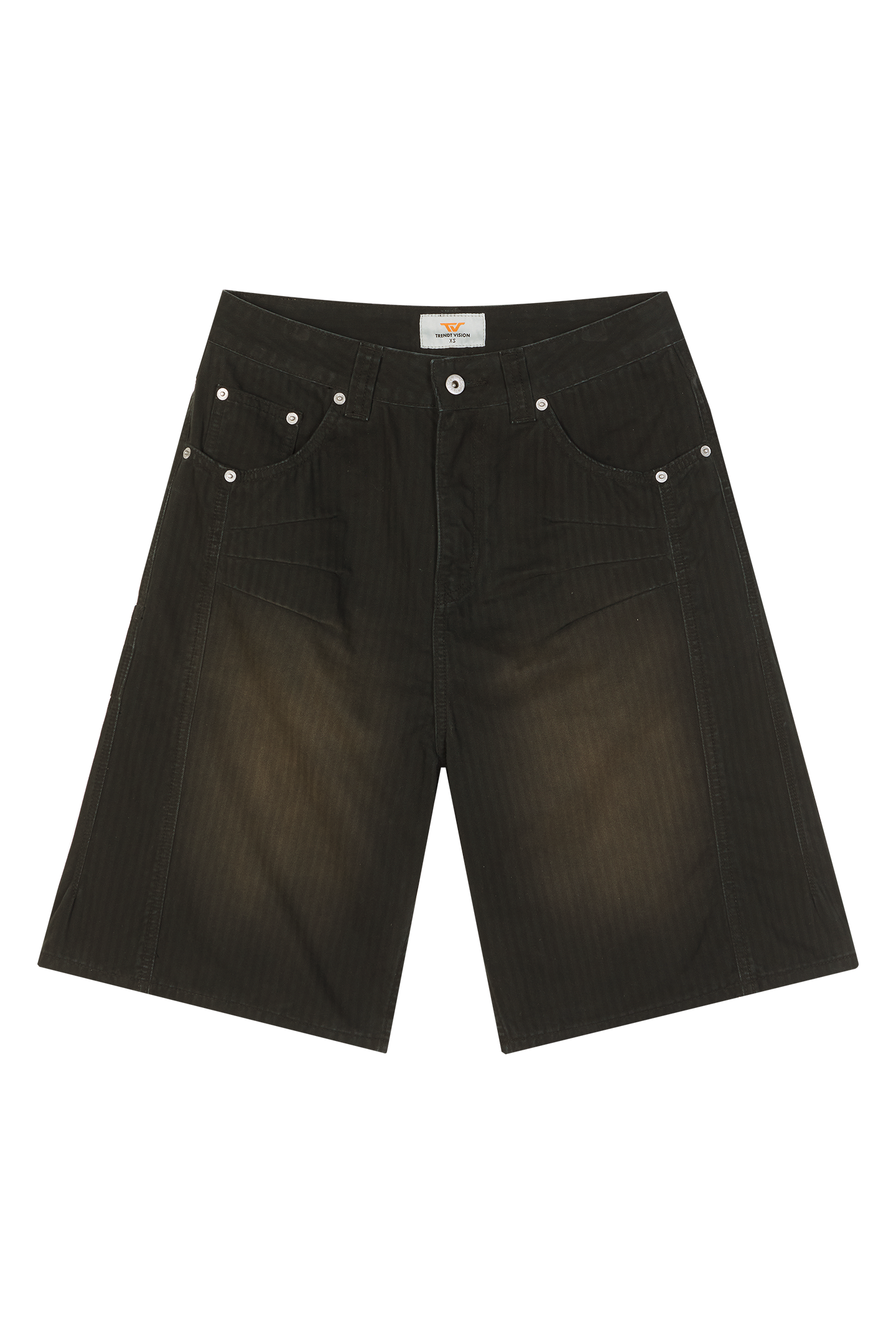 Herringbone Shorts Black