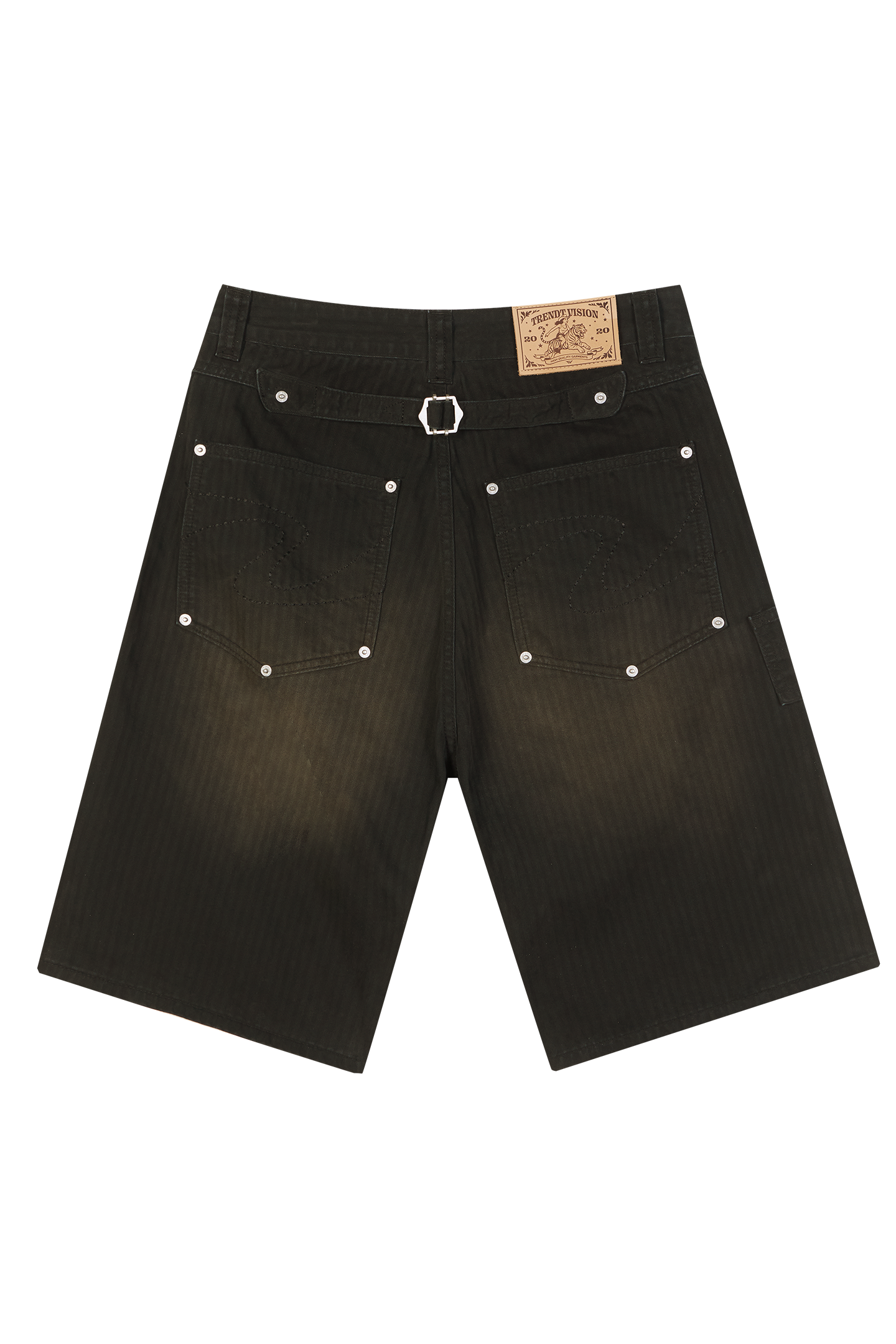 Herringbone Shorts Black
