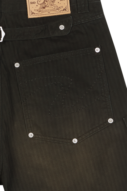 Herringbone Shorts Black