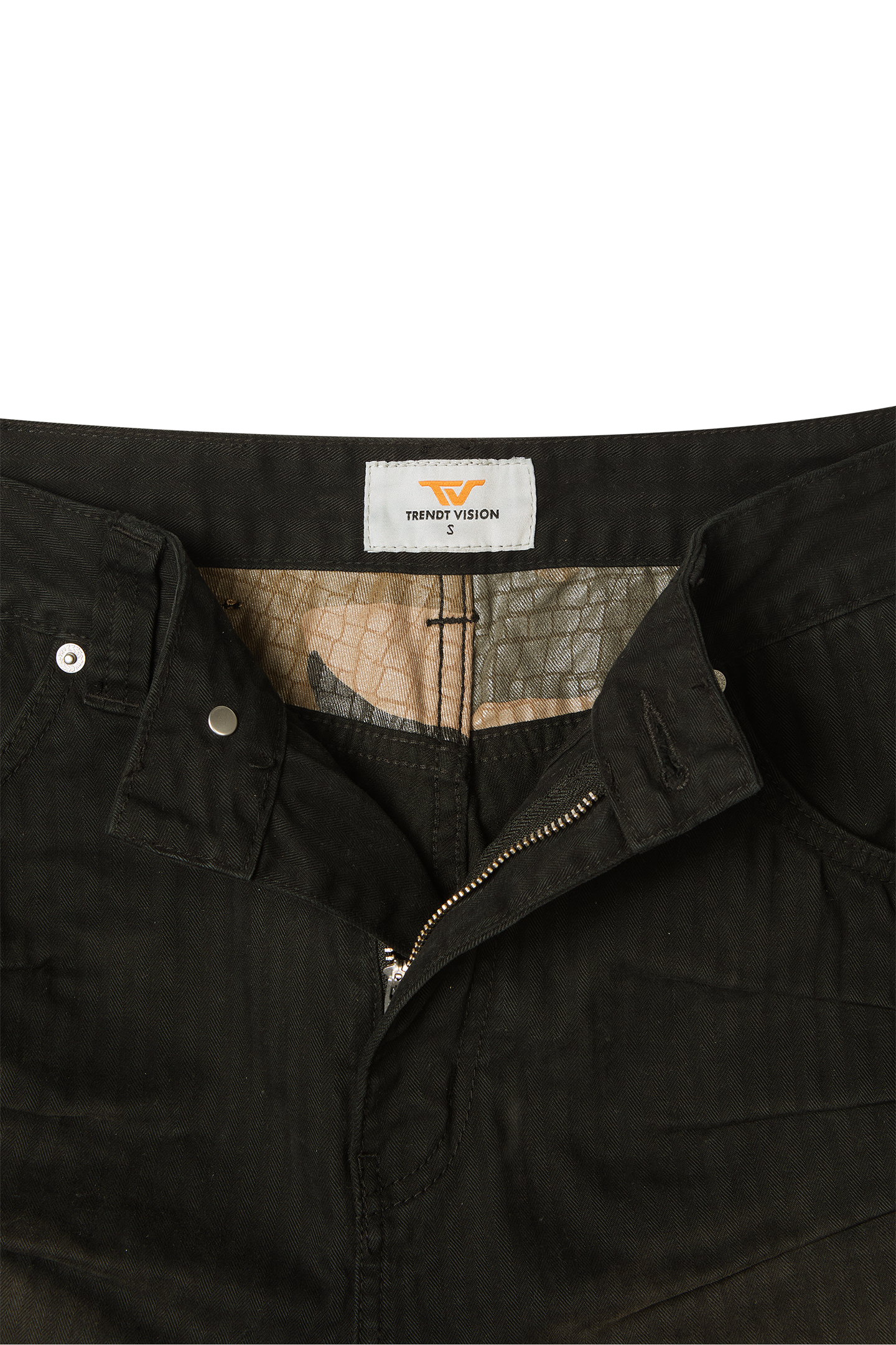 Herringbone Shorts Black